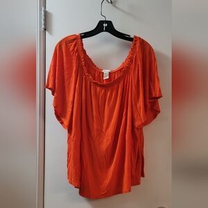 OFF THE SHOULDER SHORT SLV TOP